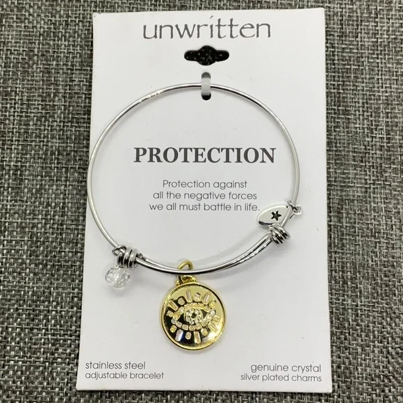 Unwritten Jewelry Unwritten Protection Adjustable Bangle